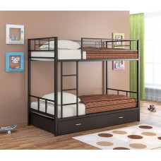 Двухъярусная кровать Севилья - 2 Я (черный, серый, бежевый, коричневый)